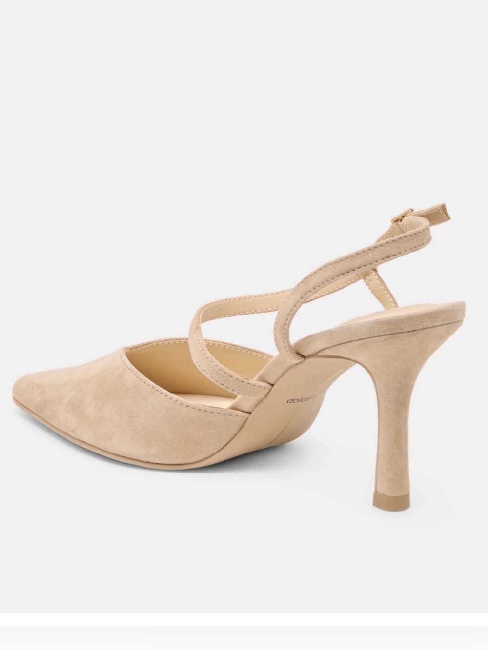 NWOT Dolce Vita Kamra Heels Camel Suede - Picture 5 of 16